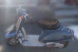 回収実績：滋賀県のお客様より原付バイクを無料回収させていただきました