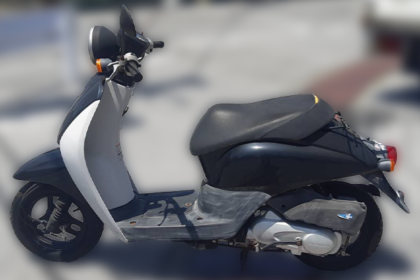滋賀県大津で回収した原付 ホンダ トゥデイ